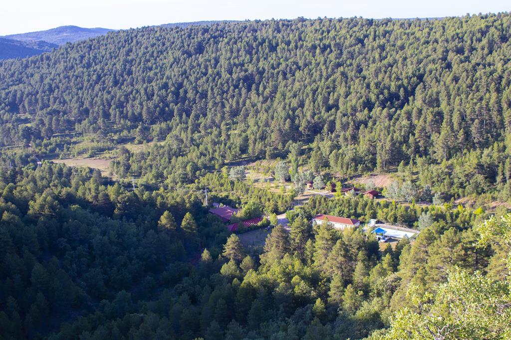 Vista de Campamento Alto Tajo desde el mirador