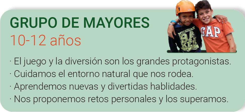 Summer campo grupo de mayores